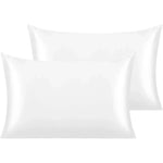 Taie d'oreiller en satin blanc - Vignette | My Store