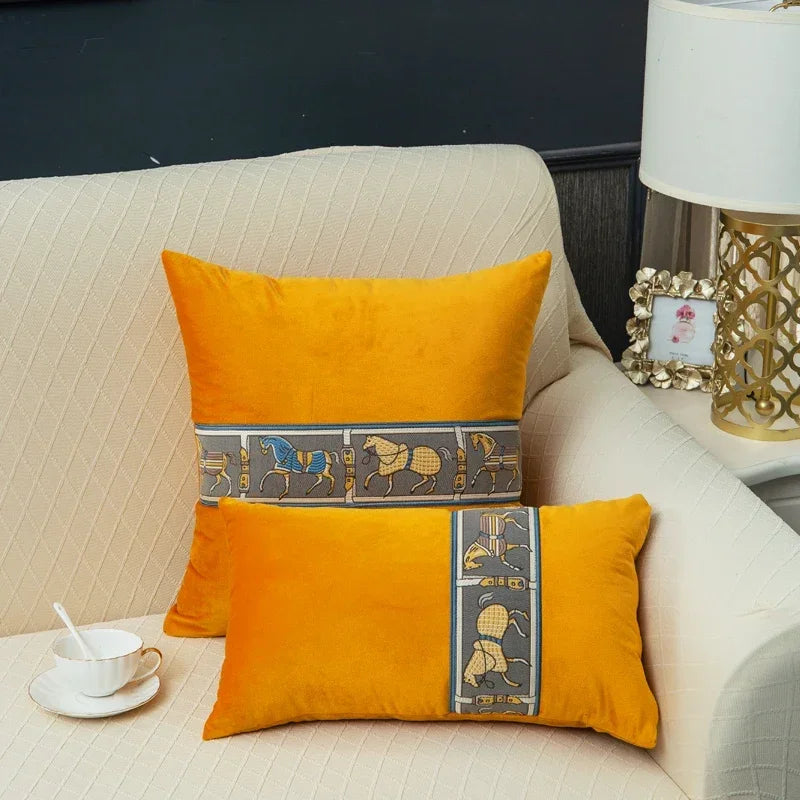 Taie d'oreiller 30x50 orange