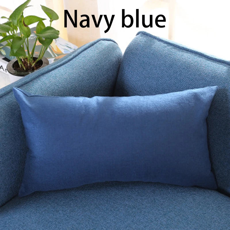 Taie d'oreiller 50x30 bleu