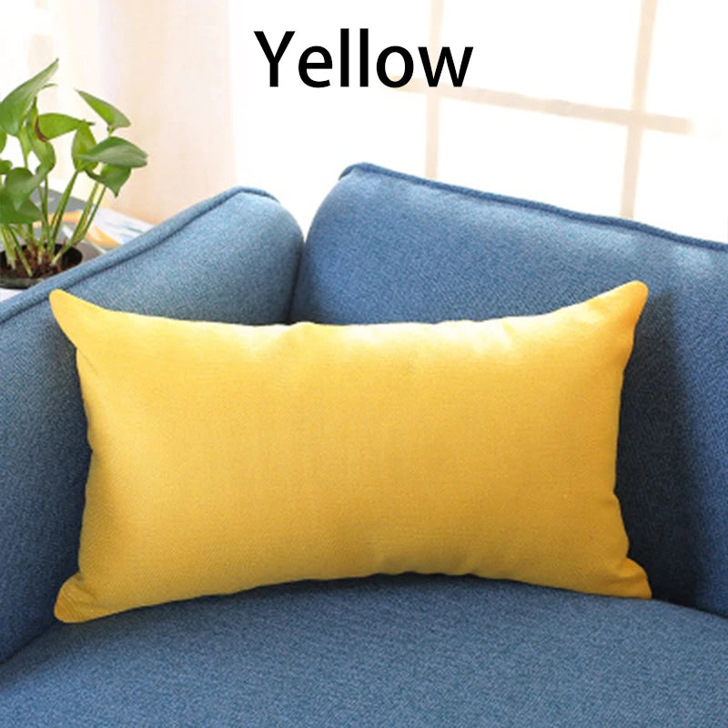 Taie d'oreiller 50x30 jaune