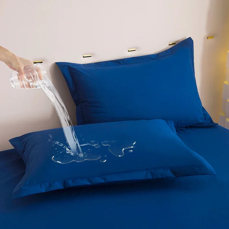 Taie d'oreiller 50x90 bleu