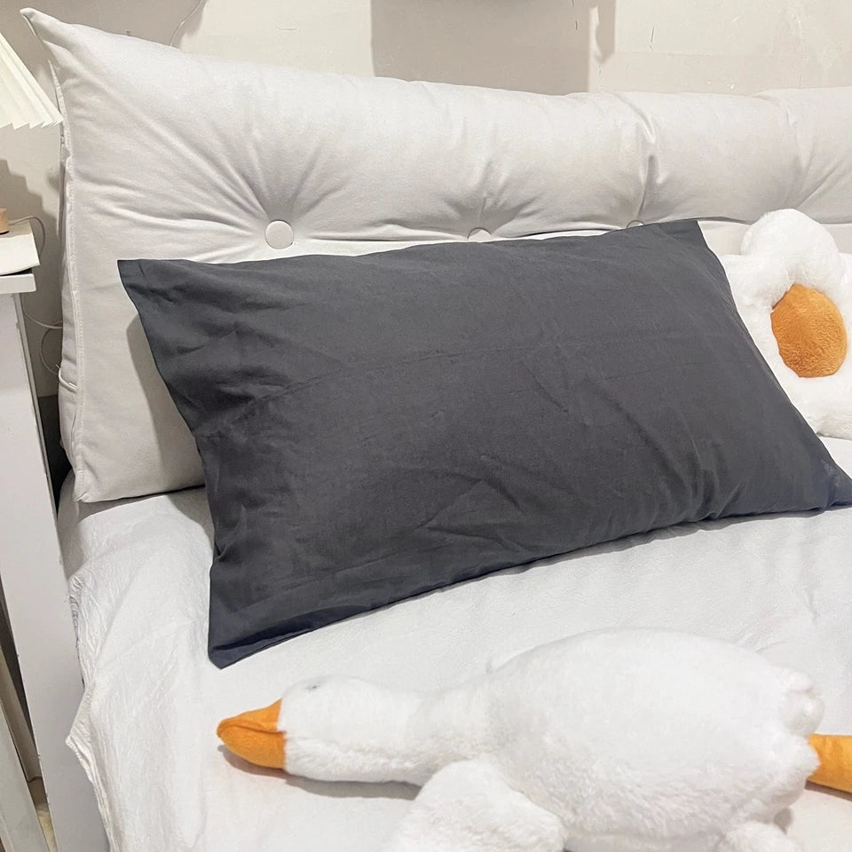 Taie d'oreiller 60x60 lin gris