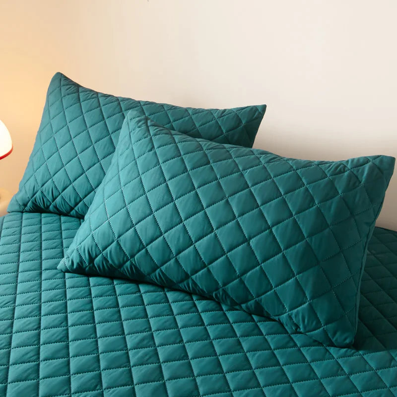 Taie d'oreiller anti acariens vert