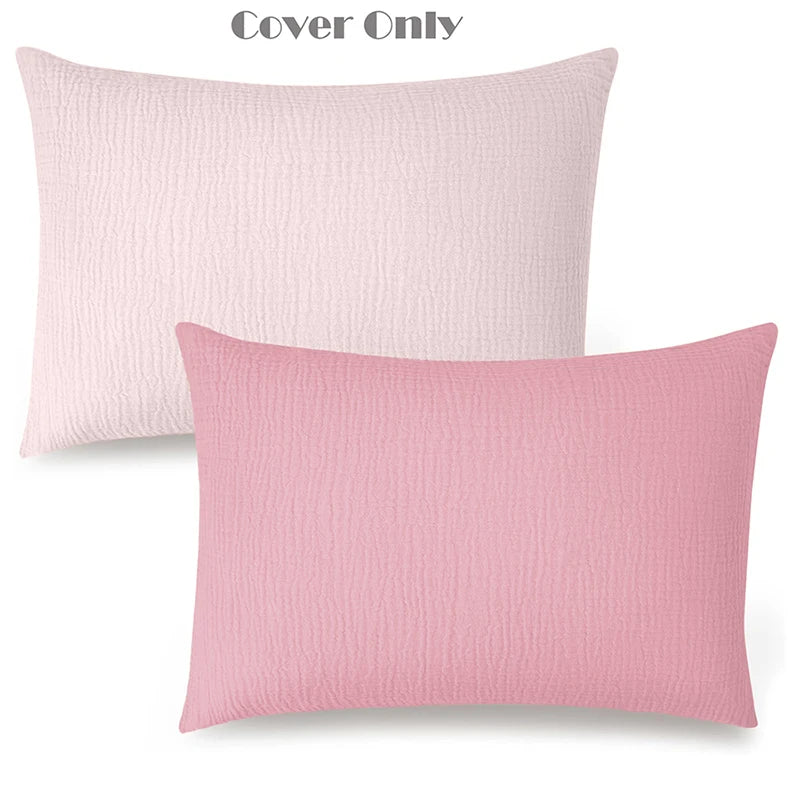 Taie d'oreiller bébé rose