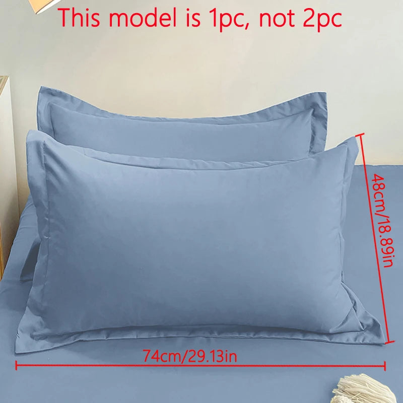 Taie d'oreiller bleu