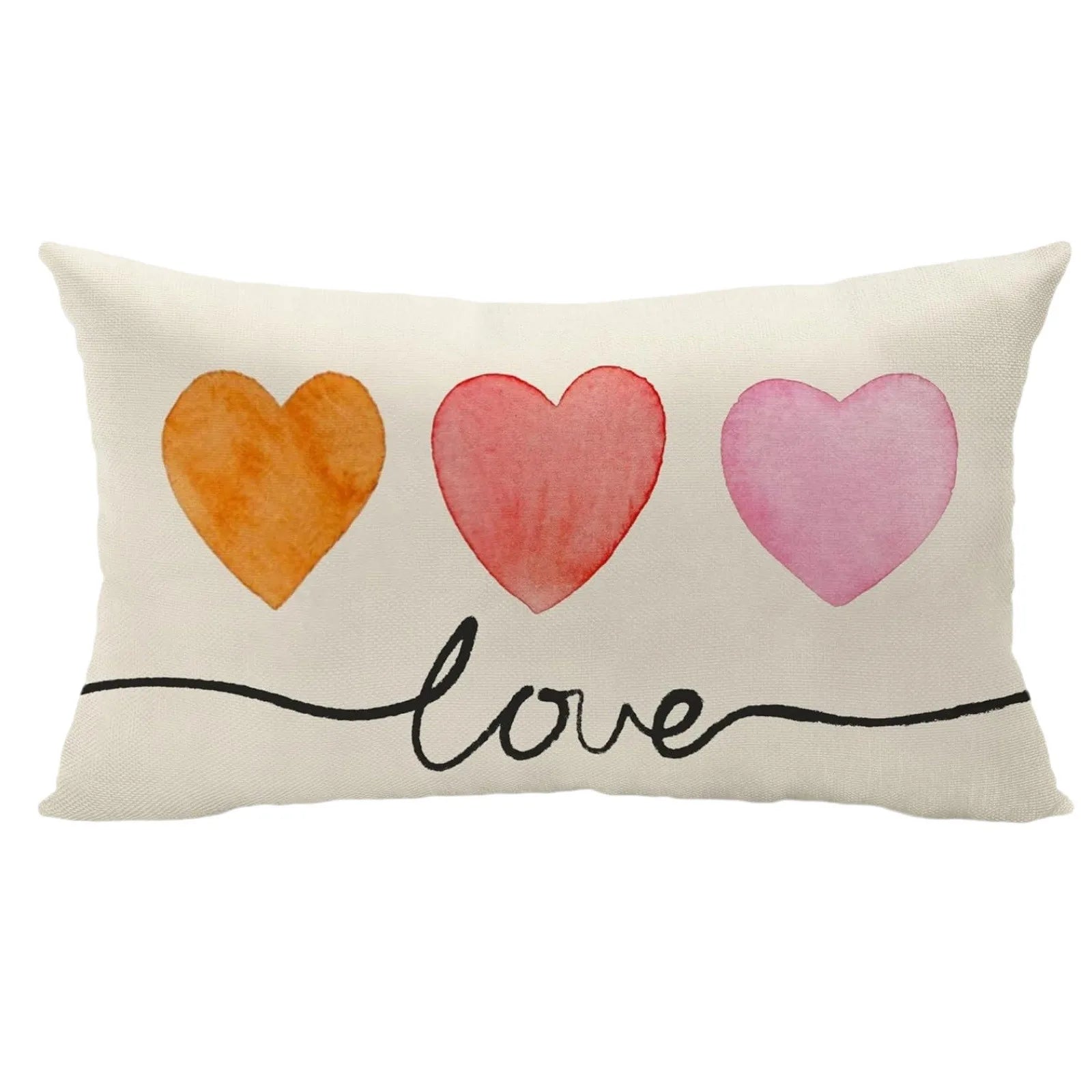 Taie d'oreiller cœur