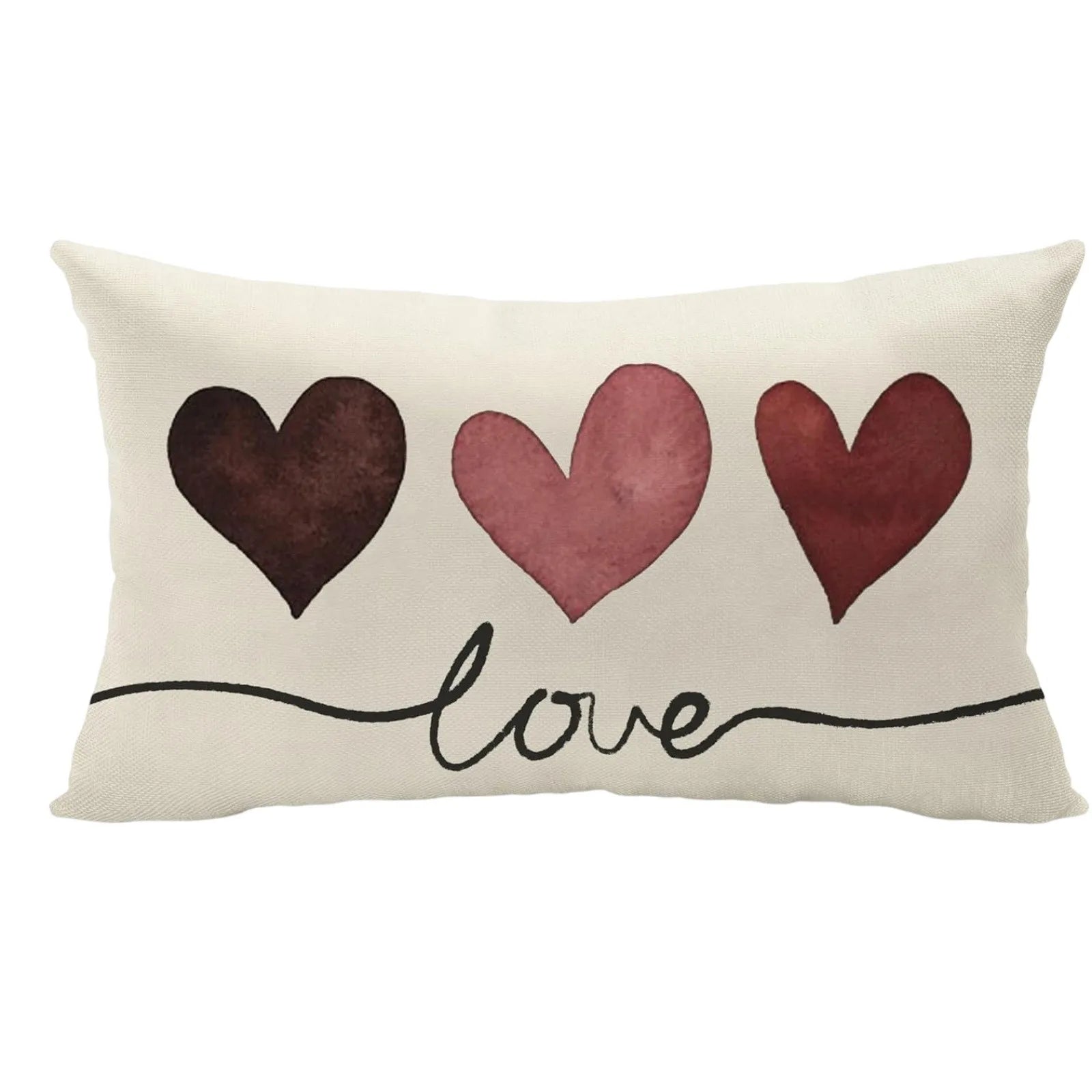 Taie d'oreiller cœur