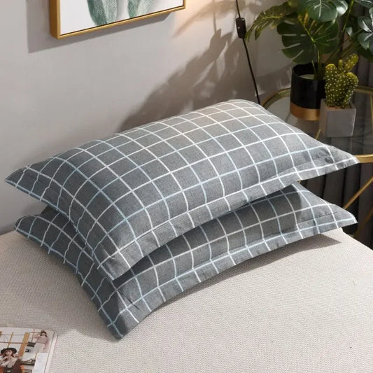 Taie d'oreiller design gris