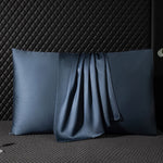 Taie d'oreiller en soie bleue - Vignette | My Store