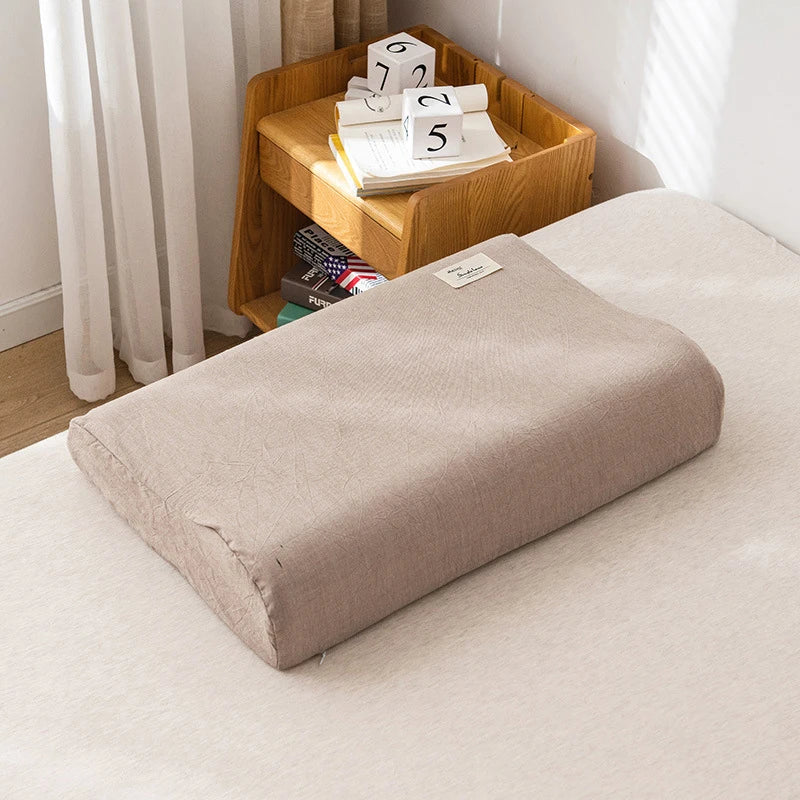 Taie d'oreiller ergonomique 40x60 marron