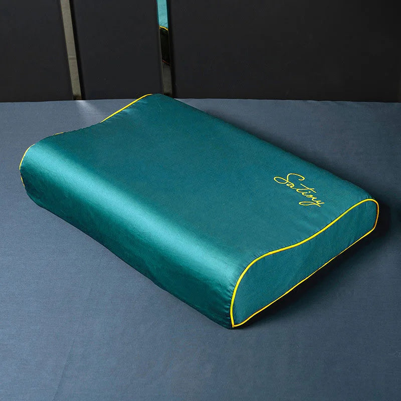 Taie d'oreiller ergonomique 60x40 vert