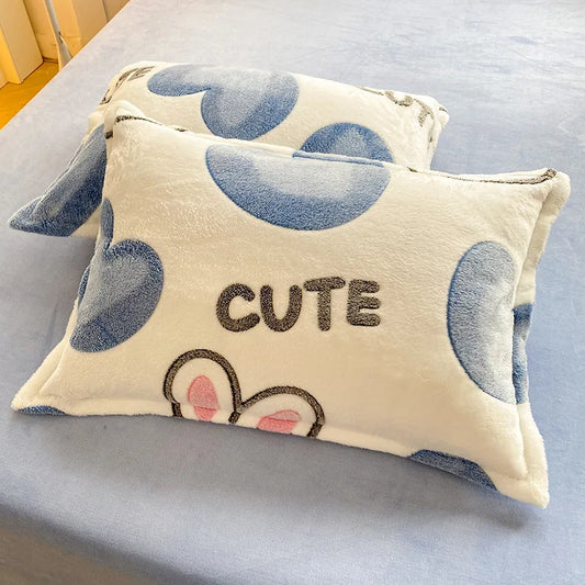 Taie d’oreiller en flanelle cute