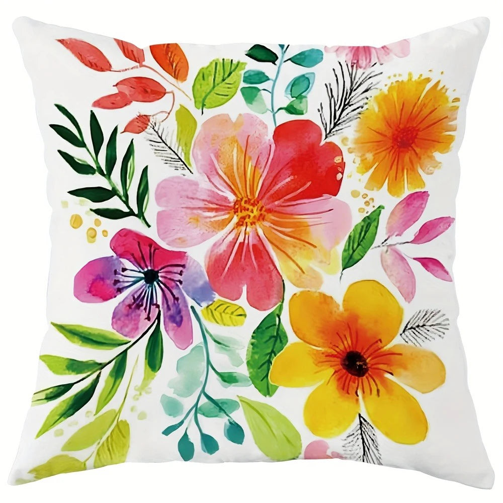 Taie d'oreiller fleurs