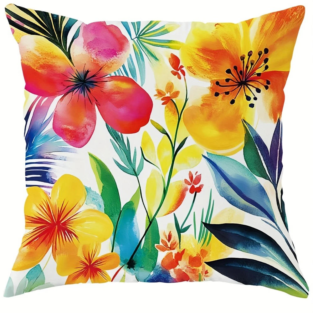 Taie d'oreiller fleurs