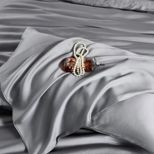 Taie d'oreiller gris