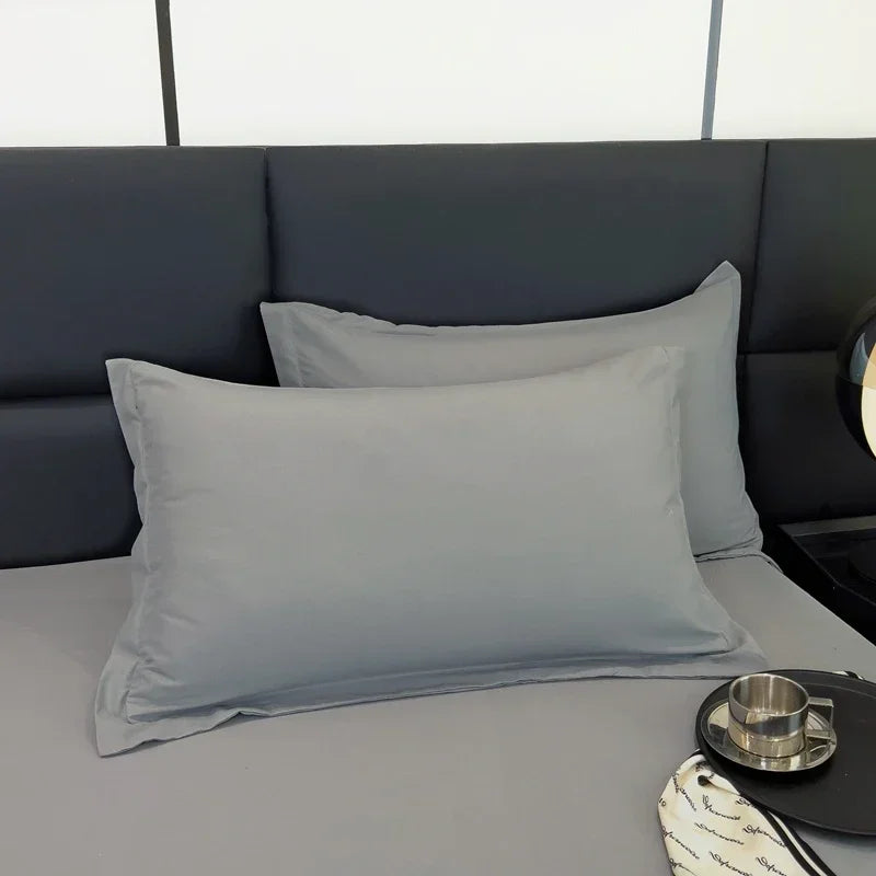 Taie d'oreiller gris