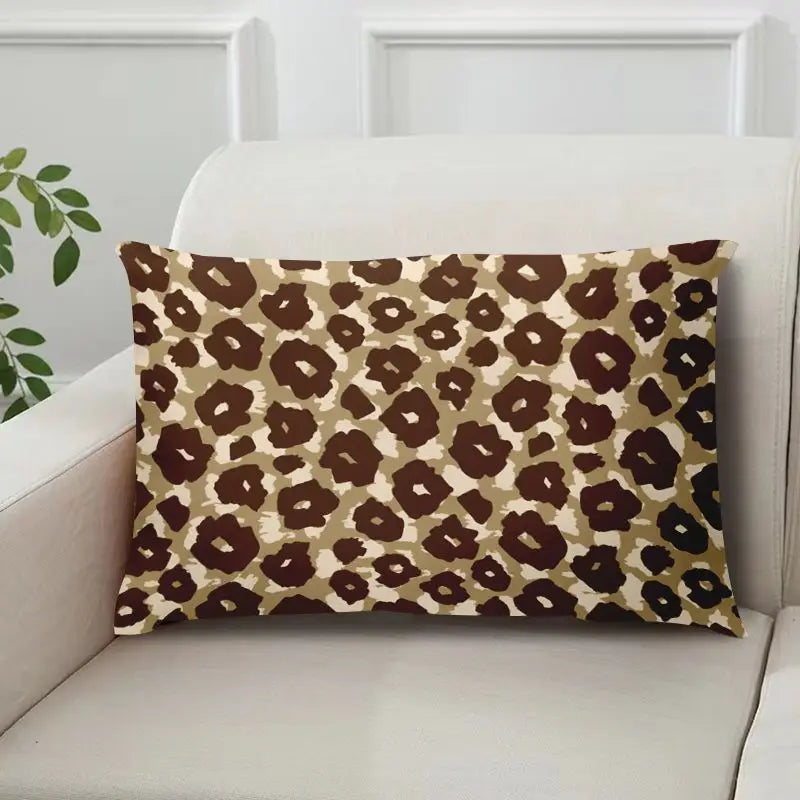 Taie d'oreiller léopard