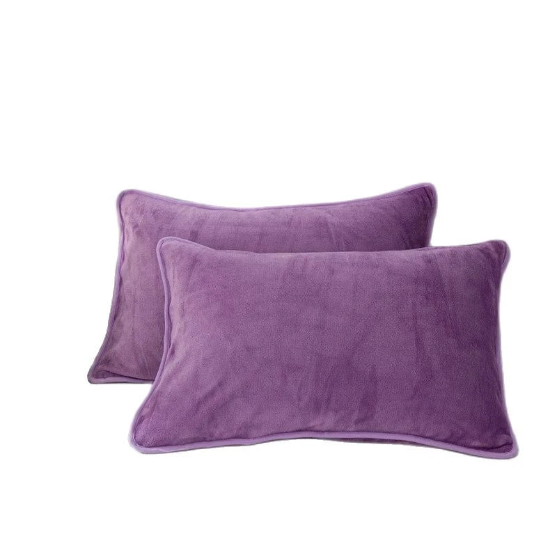 Taie d'oreiller mauve