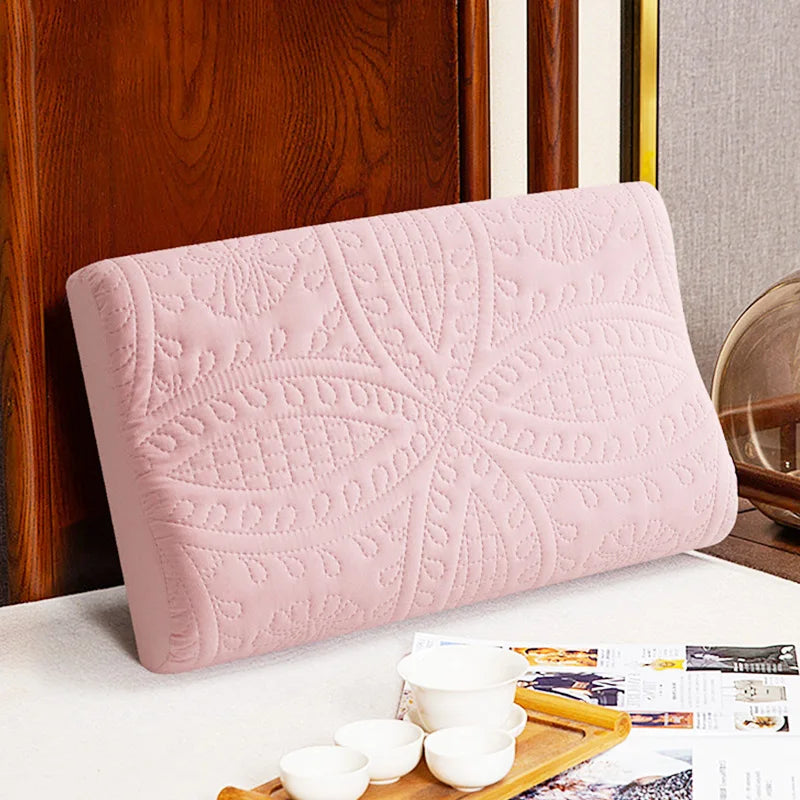 Taie d'oreiller mémoire de forme 40x60 rose