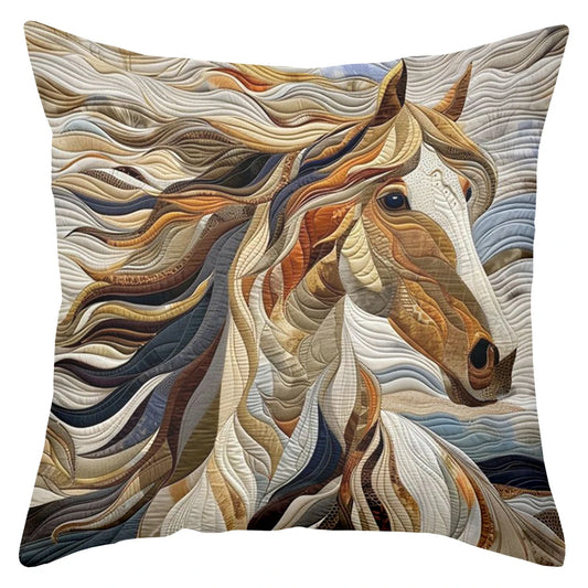 taie d'oreiller motif cheval