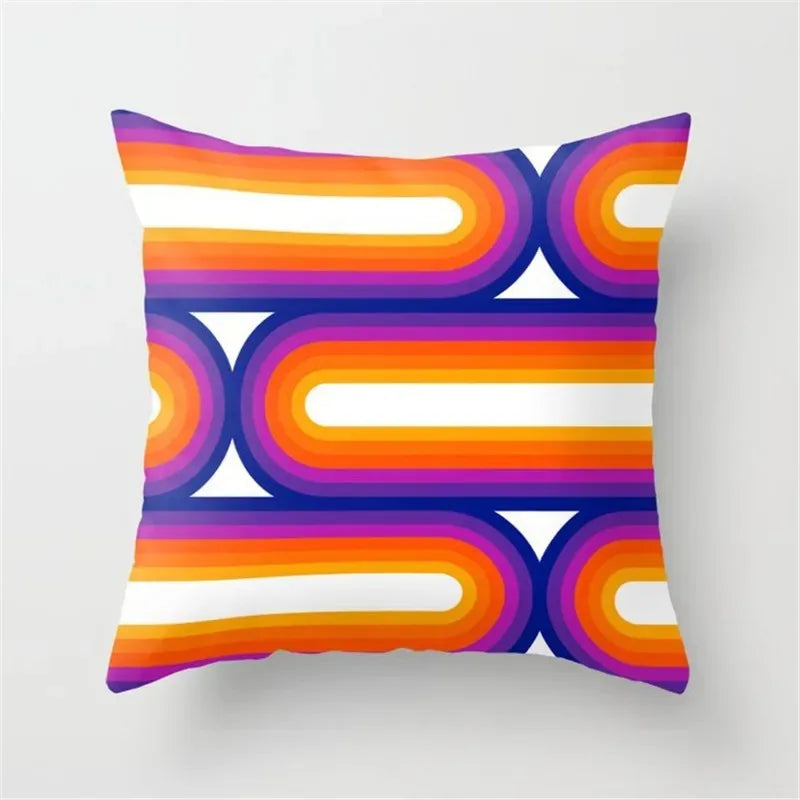 Taie d'oreiller multicolore