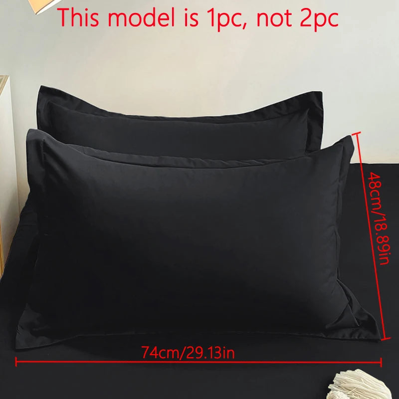 Taie d'oreiller noir