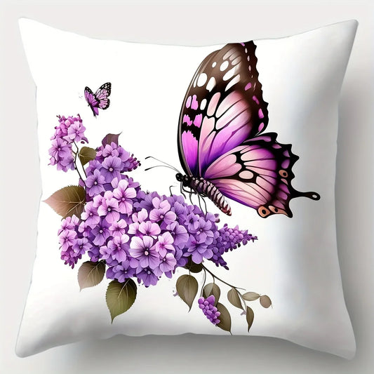 Taie d'oreiller papillon