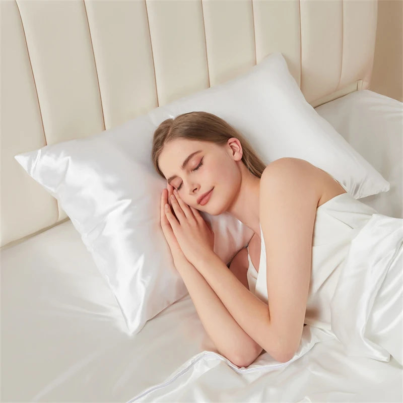 Taie d'oreiller rectangulaire blanc