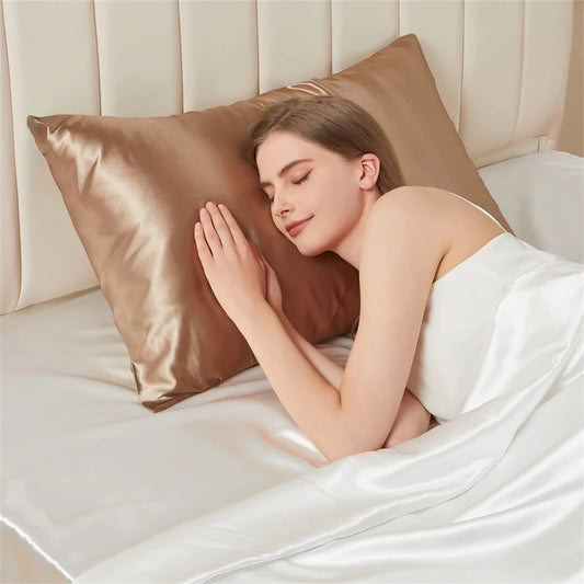 Taie d'oreiller rectangulaire champagne