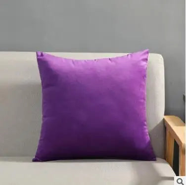 Taie d'oreiller velours mauve