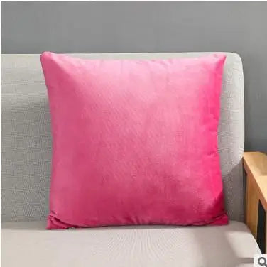 Taie d'oreiller velours rose