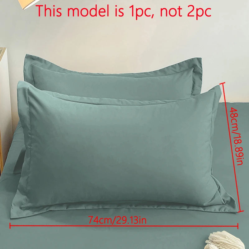 Taie d'oreiller vert