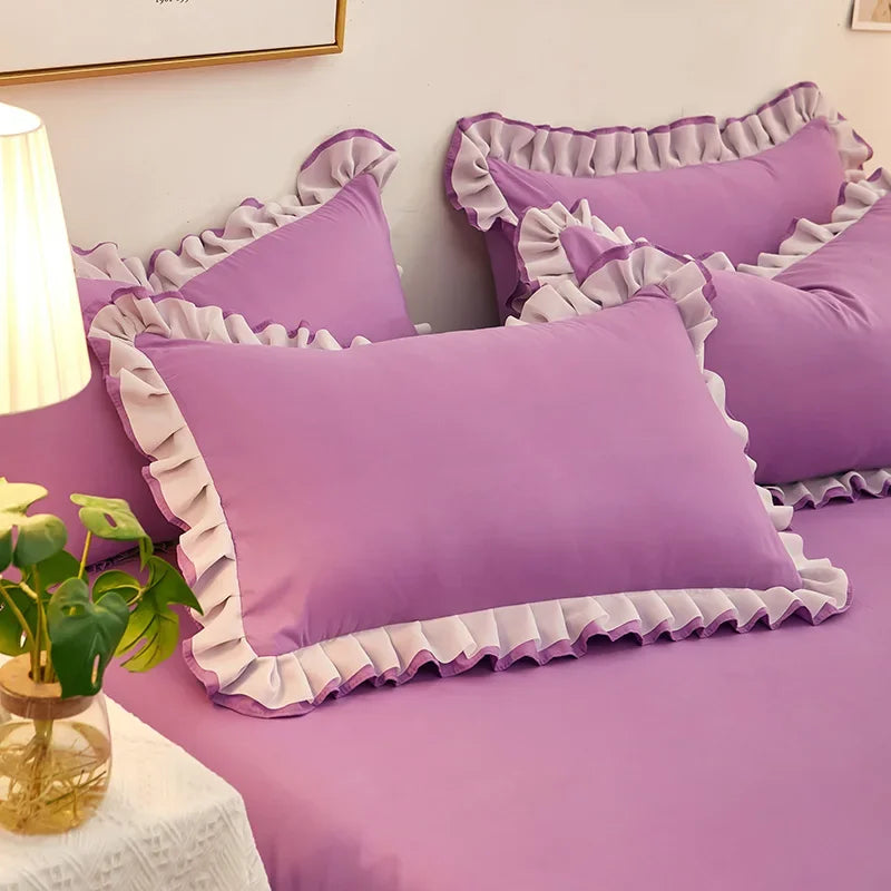 Taie d'oreiller violet